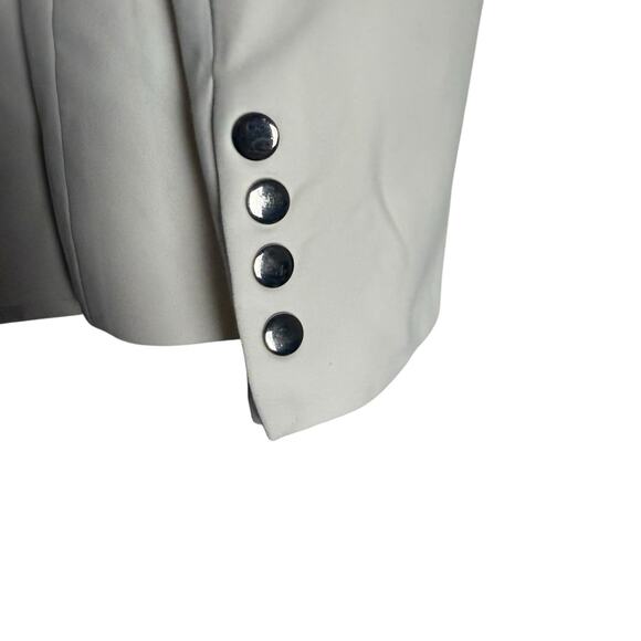 Veronica Beard White Scuba Zip Pocket Dickey Office Travel Blazer Jacket Size 6 - Picture 14 of 16